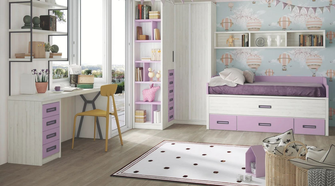 Literas, camas nido o camas compactas: ¿cuál elegir para una habitación juvenil?